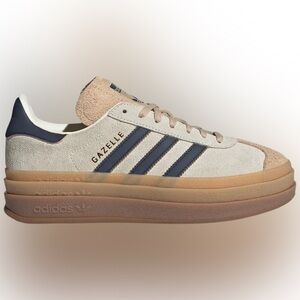 Adidas Gazelle Bold Cream and Indigo